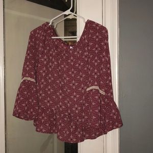 Maroon Blouse